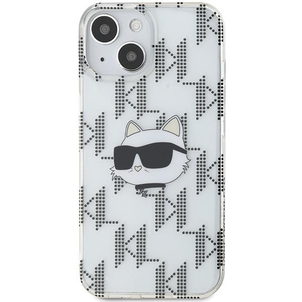 Karl Lagerfeld Klhcp15Shklpcht Iphone15 / 14 / 13 6.1 Transparent Hardcase Iml Choupette Head & Monogram