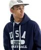 Return Navy Usa Basketball 1984 Hood