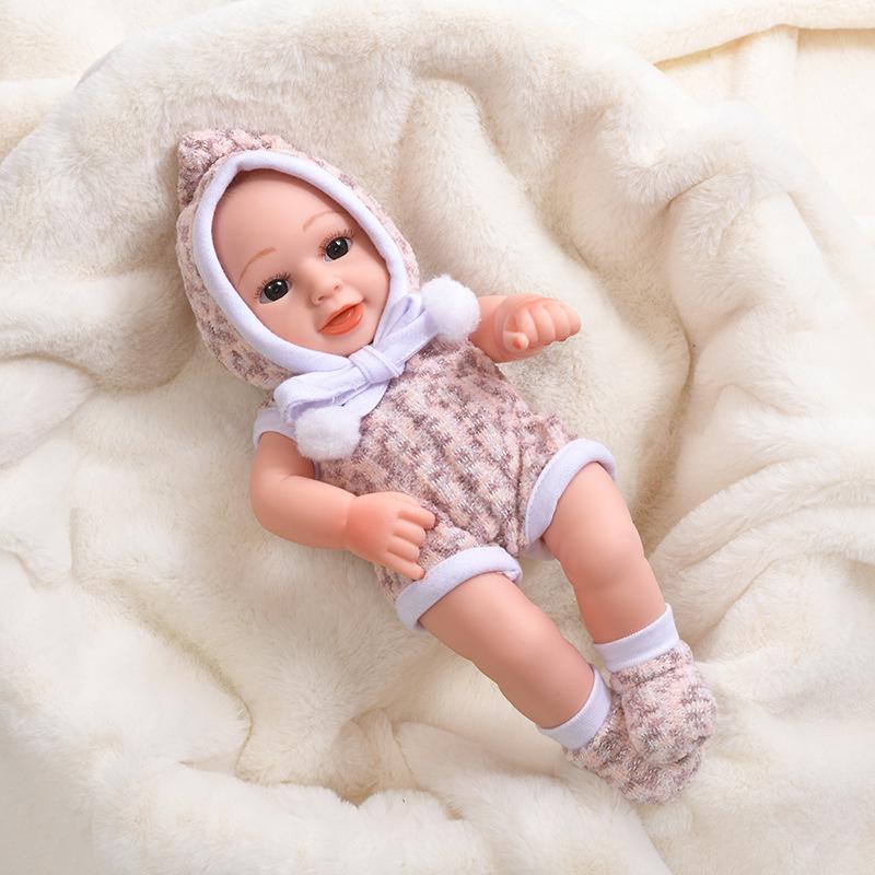 30cm Silicone Reborn Baby Doll - Soft Sleep Companion & Child Role-Playing Toy
