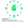 Christmas Santa Claus Wall Clock Glow-in-the-dark Frameless Acrylic 3D Clock Silent Home Office Bedroom Living Room Digital Analog Clock Decoration