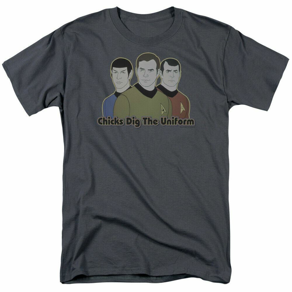 Star Trek The Animated Series Dig It T Shirt Licensed Sci-Fi TV Tee New Charcoal S