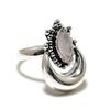 Rose Quartz Gemstone Handmade 925 Sterling Silver Jewelry Ring Size 7 SU-10490