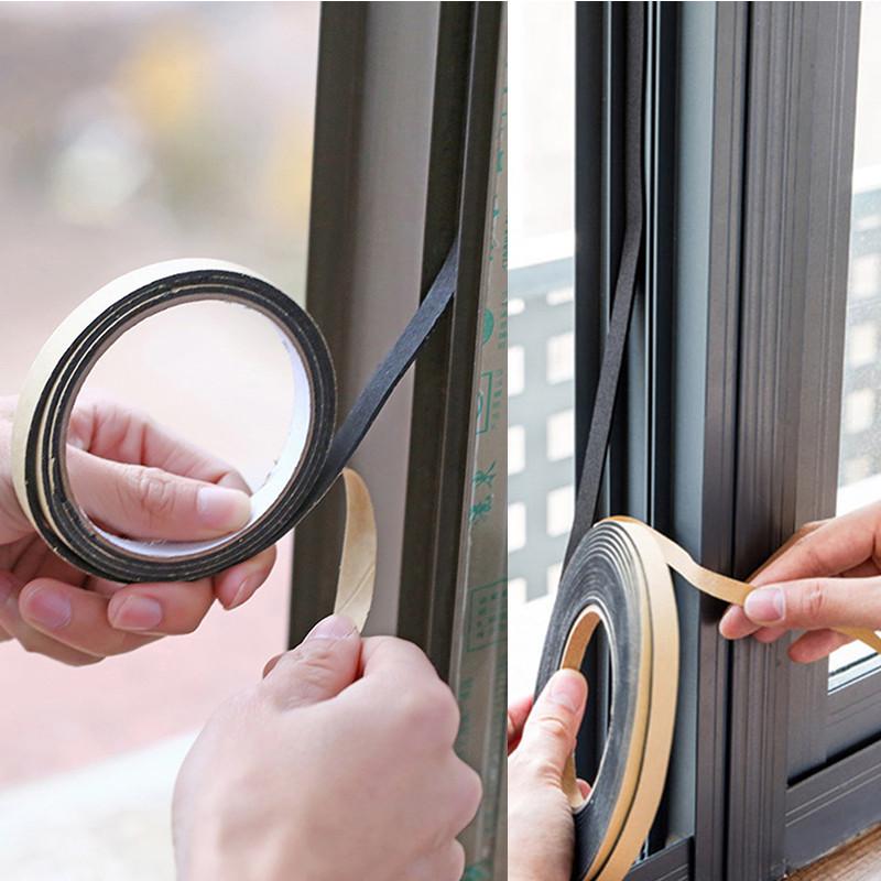 

2 метра герметизирующая лента для окон, исключающая сквозняки, уплотнительная полоса, пена для предотвращения столкновений