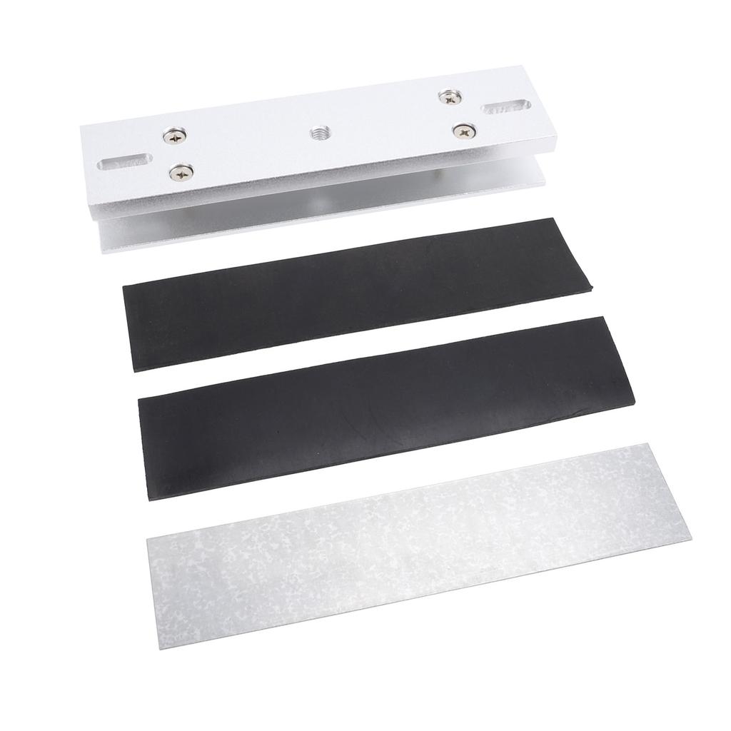 Magnetic Lock U Shape Bracket Aluminum Alloy 280kg 600lbs Electromagnetic Lock U Bracket for Frameless Glass Door