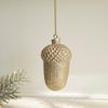 Gold Christmas Hanging Decoration Resin Hazelnut Pinecone Hanging Pendants Deer Horse Angel Soldier Christmas Tree Ornament