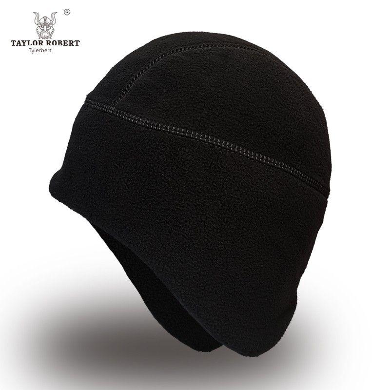 

Ski Hat Men s and Women s Winter Polar Fleece Thermal Helmet Lining Windproof Riding Hiking Hiking Outdoor Fleece Earmuffs Hat Black One size