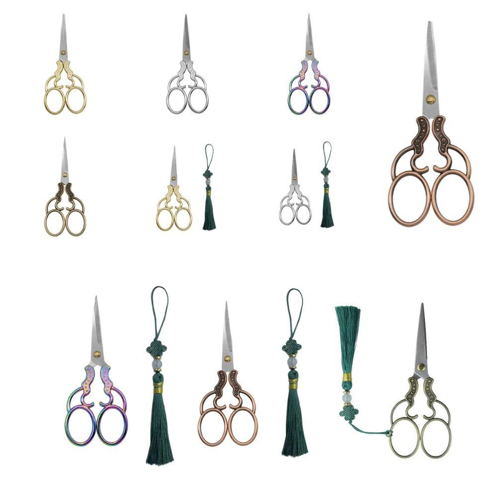 Zinc Zinc Zinc Alloy Embroidery Scissors Vintage Embroidery Needlework Tools Craft Tailor Scissor  Art Work