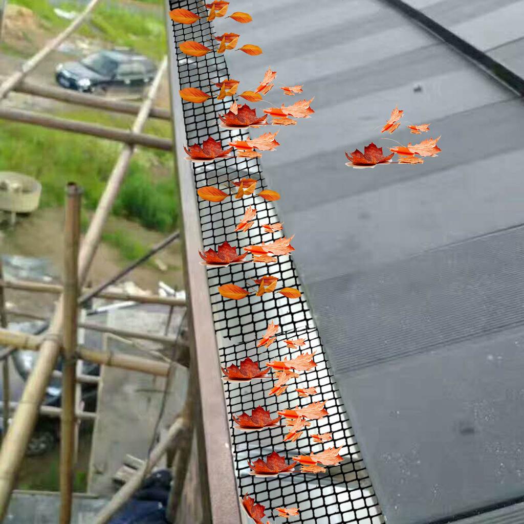 Sagit Plasa de protectie Gradinarit Anti-cadere Residui Blocare Plasa de protectie Plastic Jgheab Protectie 6 inchx20code