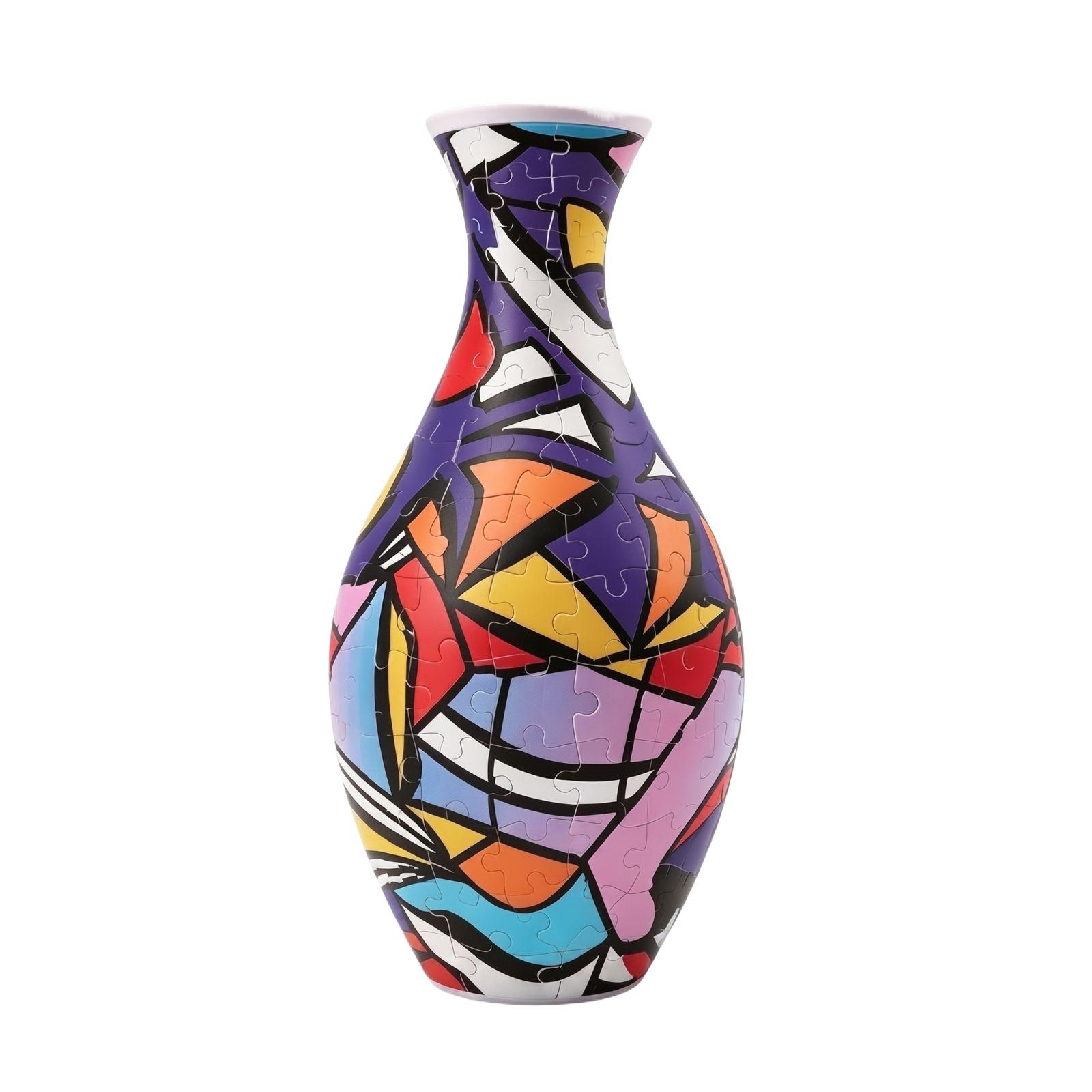 

3D Puzzle Vase DIY Decorative Model Kit Interlocking Panels Assembly Craft Home Ornament Educational Toy for Kids and Adults One Size