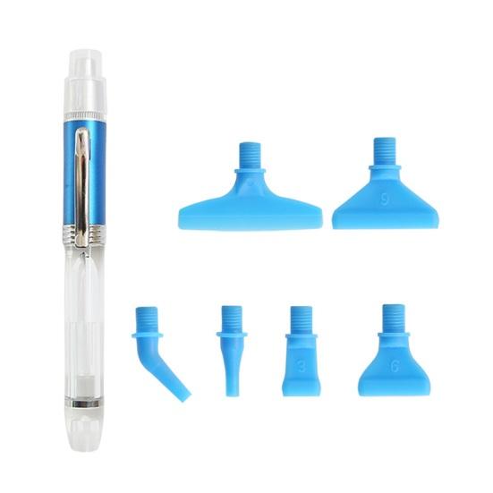 1 Set Drill Pen LED Light Rhinestone Painting Pen Set DIY Ergonomic Dotting Pen with Replacement Tips for Home