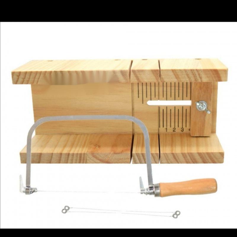 Handmade Solid Wood Soap Cutting Board and Cutter Set