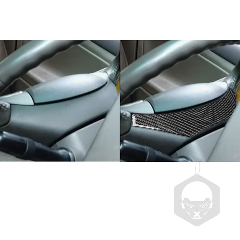 Real Carbon Fiber Car Accessories Steering Panel Cover Soft Sticker For Toyota Camry 6th Gen XV40 2006 2007 2008 2009 2010 2011