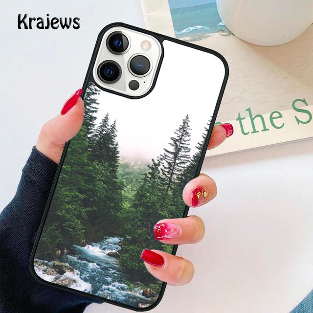 Beautiful Nature Forest Tree soft Phone Case Cover For iPhone 17 Air 16 15 14 plus 12 13 pro max coque Fundas
