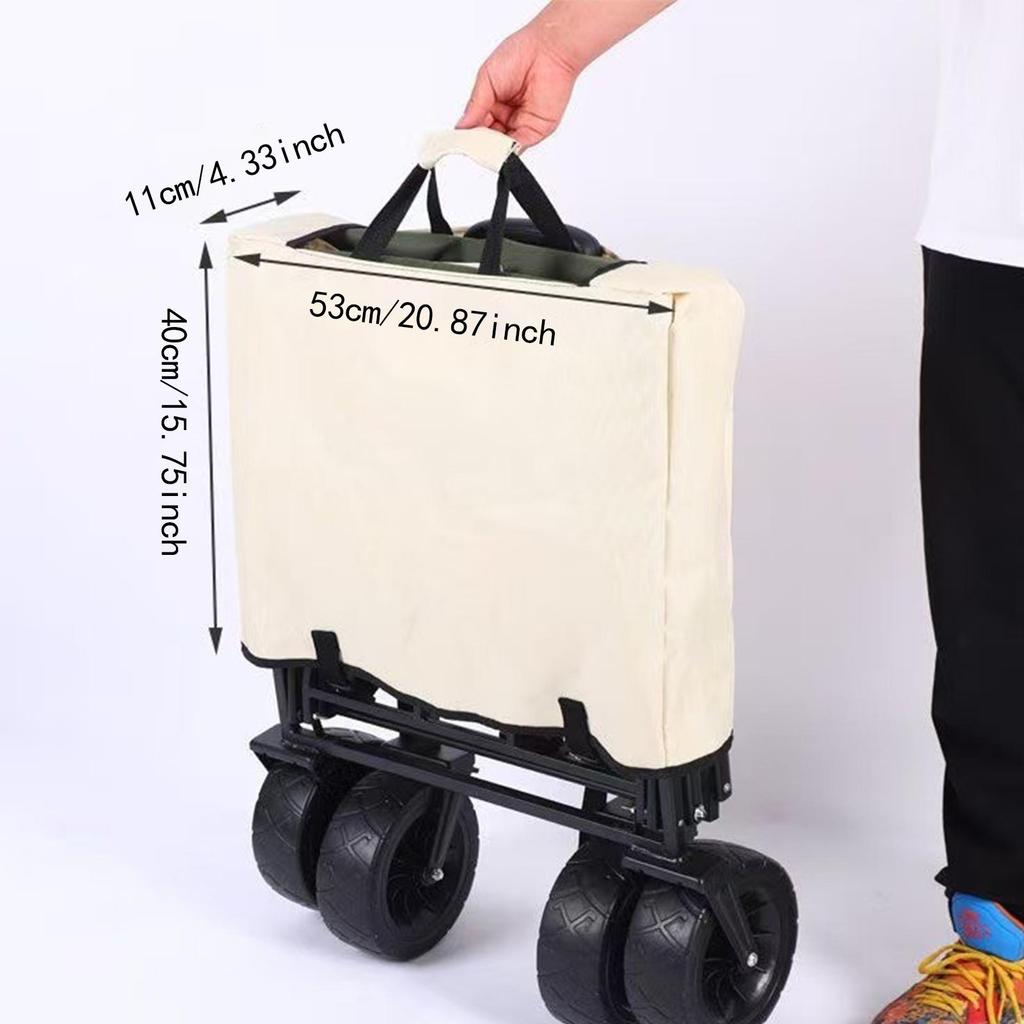 Utility Wagon Cover Storage Bag for Camping Protector Anti Scratch Waterproof Folding Cart Cover for Outdoor Camping Cart Garden