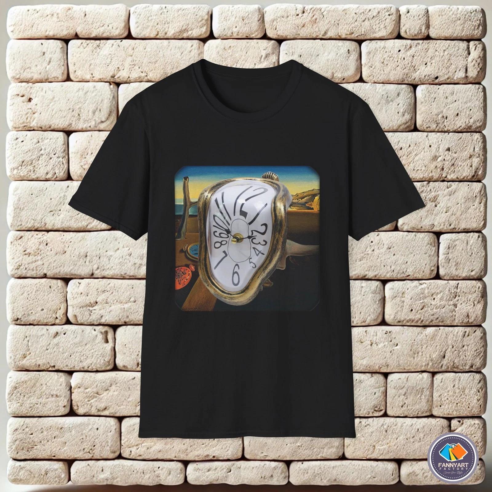 Salvador Dali Meltng Clock Silhouette Unisex T-Shirt S