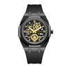 Lee Wrist Watch Quartz Movement Silicone Strap Skeleton Dial Men's Watches M502-LEE