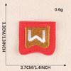 Duoku English Alphabet Cloth Sticker Computer Embroidery Label Small Patch Clothing Textile Accessories Embroidery Sticker