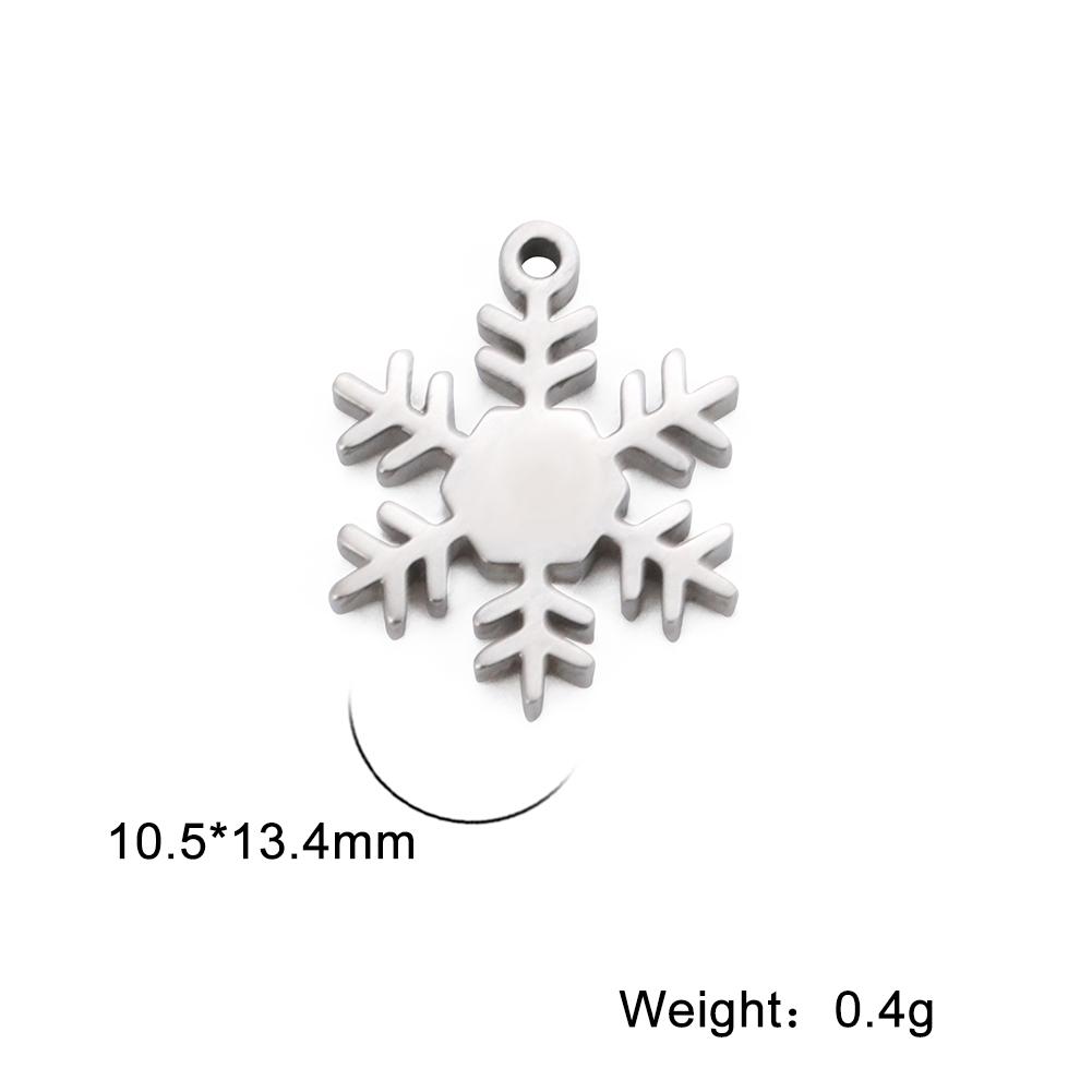 Teamer 5pcs/Lot Snowflake Charms For Stainless Steel Jewelry Making Pendant DIY Acccessories For Bracelet Necklace 2026 New