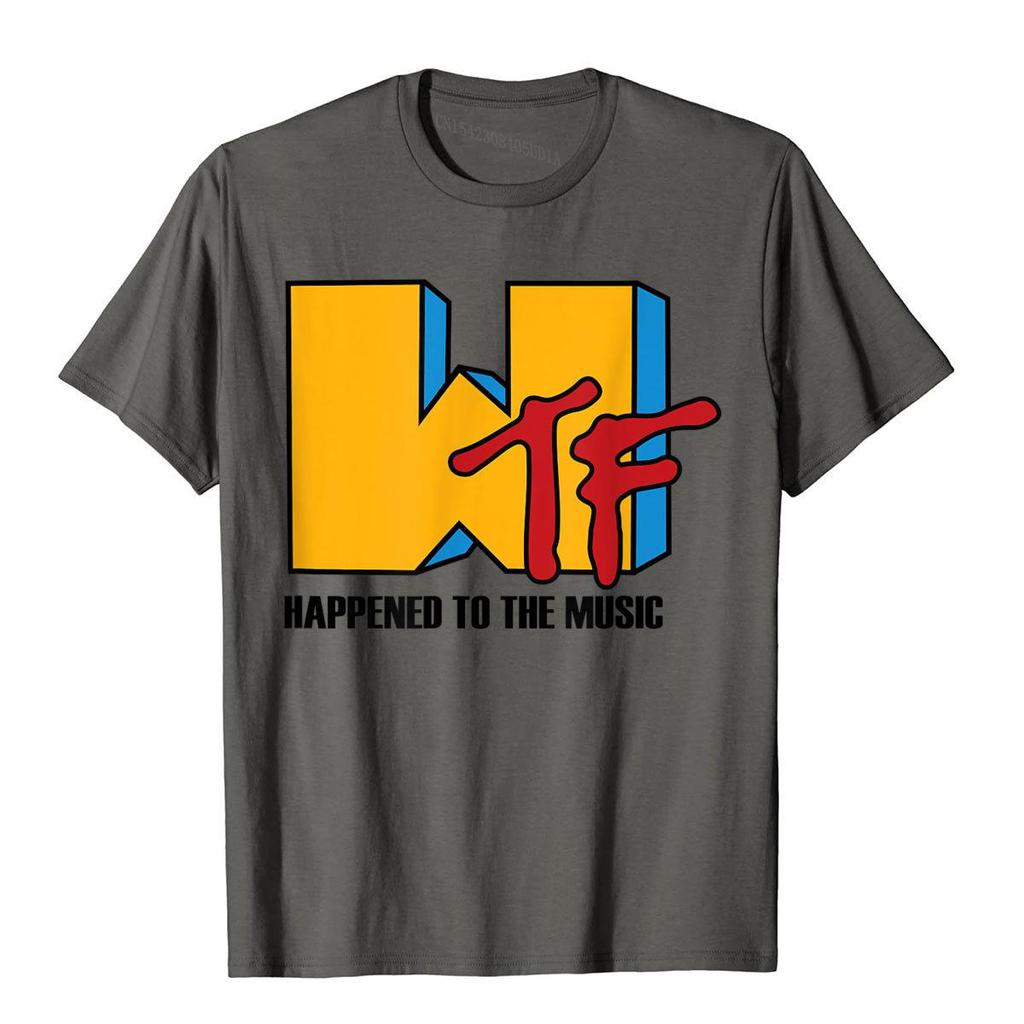 Wtf Passierte Mit Musik Lustiges Retro 80er Jahre T-Shirt Beliebte Unisex T-Shirts Lustige Oberteile Shirts Baumwolle Gothic