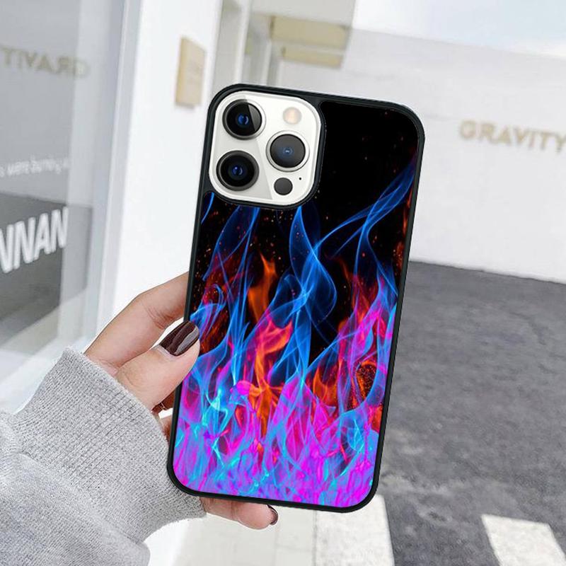 Fashion Flame Pattern Phone Case For iPhone 17 Air 15 16 Cover  11 13 14 Pro Max 12 Plus Max Fundas