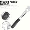 Cycling Pedal Removal Wrench 1 Pc Steel Handle Tool for Mountain Road Bike Repair Maintenance Dismantling