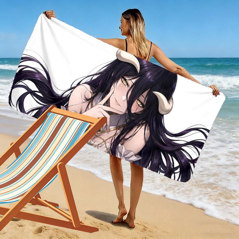 Albedo Print Beach Towel, Large Soft Quick Dry Towel for Beach Camping Swimming