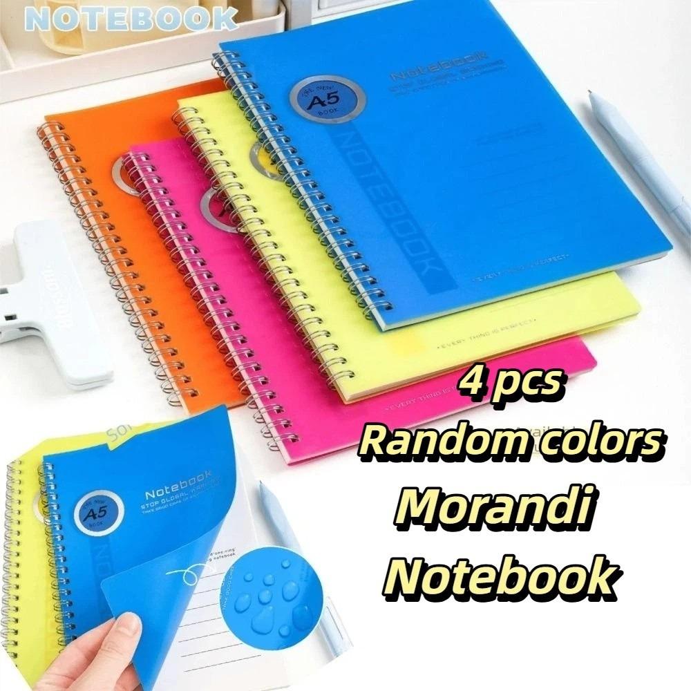 Waterproof Cover PP Coil Notebook Flexible Coil Design Journal Notebook Simple Notebook  Journaling style