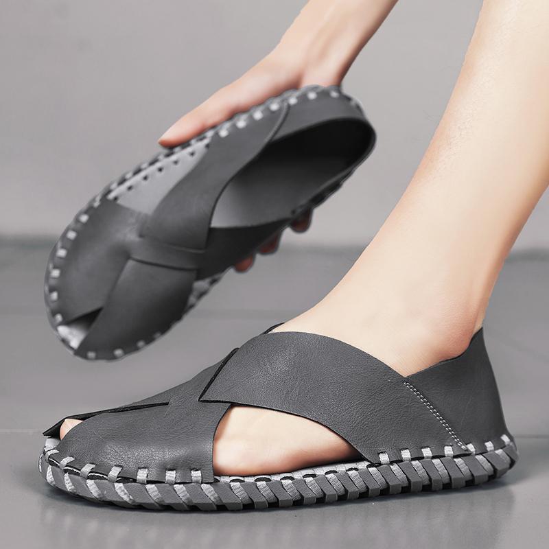 Fashion Summer New Open Toe Sandals Men Non-slip Shoes Unisex Bathroom Slippers Comfortable Slippers Men's High-quality Beach Flip Flops