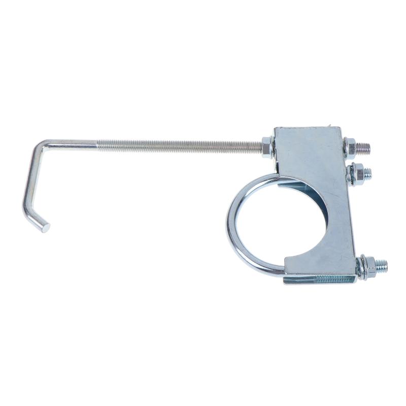 2.5 Inch Automobile Exhaust Clamp With Hanger Hook Rear Muffler Hanger Tool Adjustable Fastening Bracket For Car Exhaust Systems