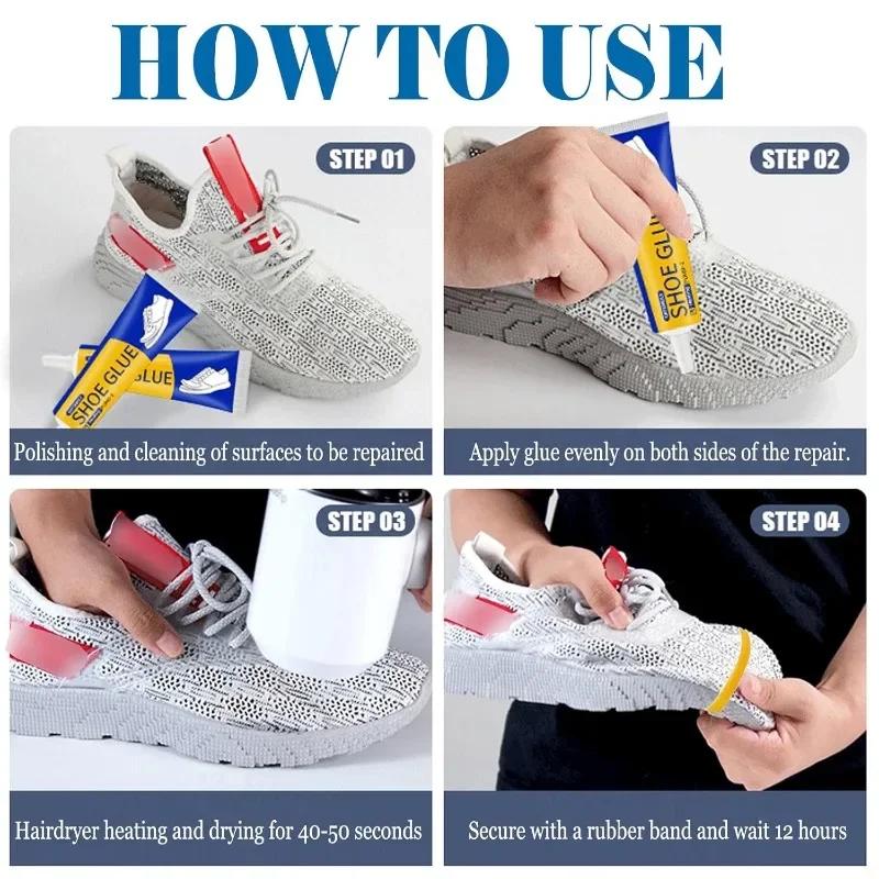60/300ml Strong Shoe-Repairing Adhesive Universal Waterproof Shoe Leather Shoe Repair Glue Household DIY Handmade Repair Sealant