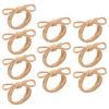 Set of 10 Farmhouse Braided Linen Rope Bowknot Napkin Rings Handmade Napkin Holders For Wedding Parties Banquets Decors