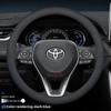 כיסוי הגה מעור לרכב עבור טויוטה CHR Yaris cross Corolla Camry Rav4 Highlander Sienna Aygo X 2025 2026 אביזרים