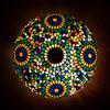Multicolor Handcrafted Decorative Glass Mosaic Table Lamp for Home Décor