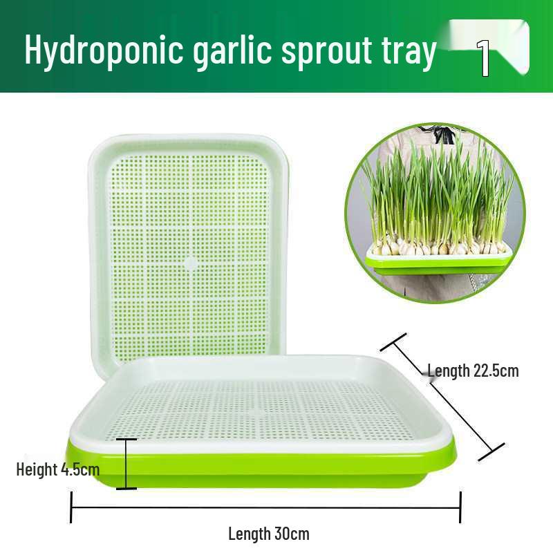 Garlic & Pea Sprouts Hydroponic Tray - Seedling & Sprouting Tool