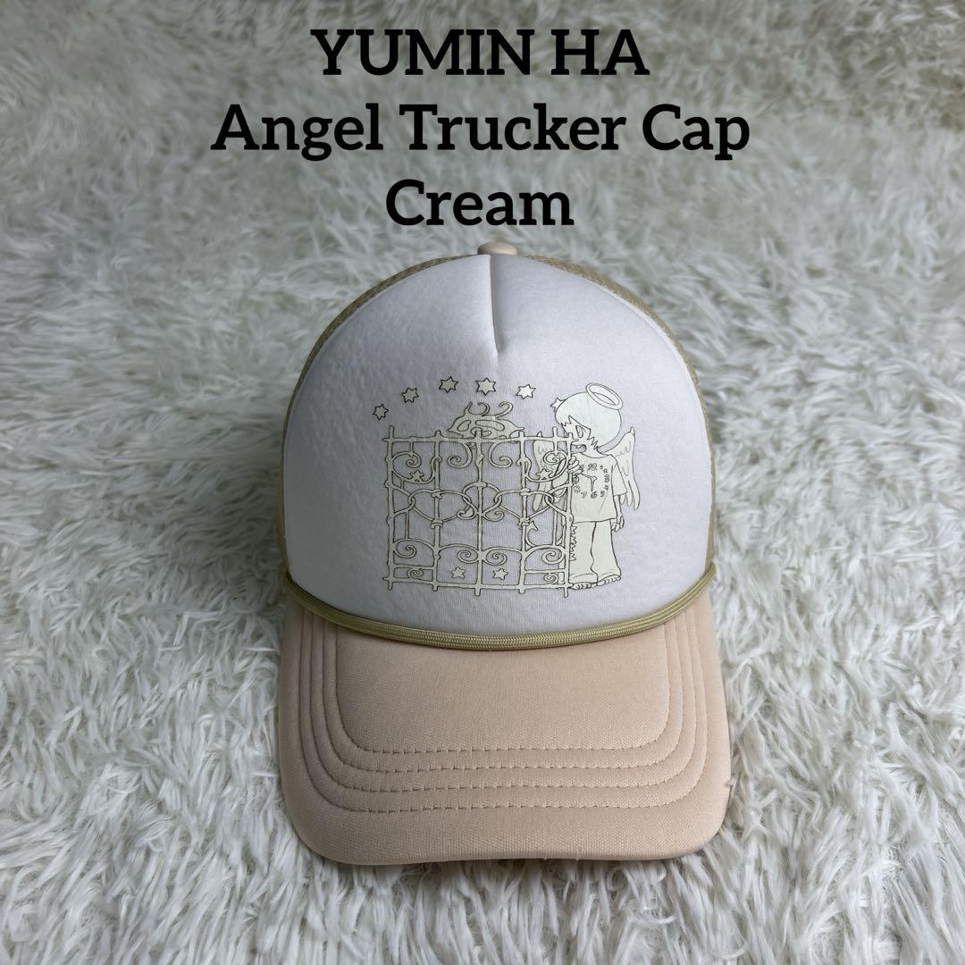 

[USED] YUMIN HA Angel Trucker Cap Cream