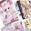 Japanese Retro Cute Girls' Weekly Series Decorative Stickers Book Scrapbooking Phone DIY Journal Collage Material Sticker Gift