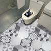 10pcs Industrial Style Hexagon Tiles Floor Stickers Kitchen Bathroom Ground Home Decor Peel and Stick Waterproof Art Wallpaper