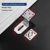 1 Set Stainless Steel Padlock Clasp Gate Hasp Staple Door 90 Degrees Latches Lock Shed Latch Household Burglar-Proof Hardware