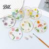 Flower Resin Coaster Handmade Dried Flowers Cup Mat Heat-Resistant Clear Waterproof Table High Temperature Placemat Protection Unique Gift for Coffee