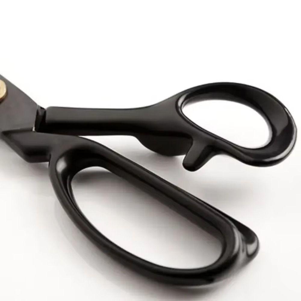 Professional 8-12inch Tailor Scissors Anti-Rust Black Leather Cutting Scissors Ergonomic Durable Fabric Scissors Home Sewing