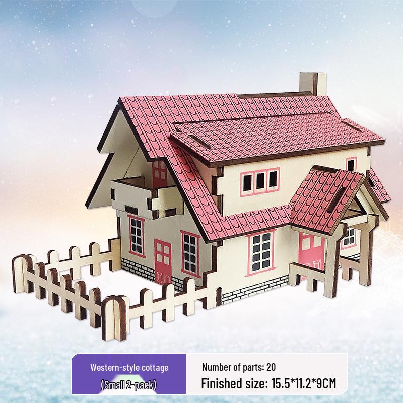 3D Holzpuzzle Modellspielzeug für Kinder ab 6 Jahren - Handgefertigtes Lernspielzeug