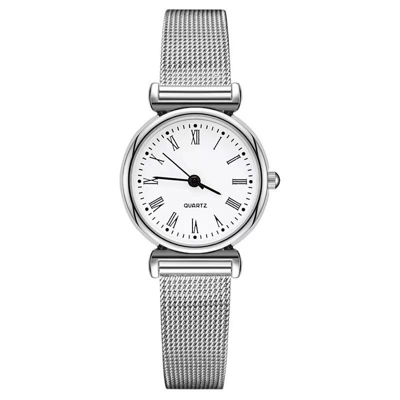 Ladies Mesh Strap Small Dial Casual Fashion Quartz Watch Junior High School Student Simple Watch