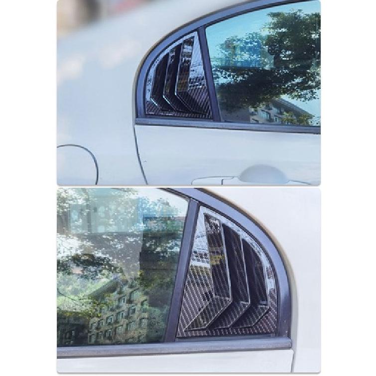 Carbon Fiber Side Vent Window Scoop Louver Cover Trim For HONDA Civic 2006-2011