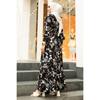 Floral Pattern Stylish Dress Black, Long Dress, Women's Dress, Summer Dress, Women's Clothes, Muslim Dress, islamic Dress, Maxi Dress