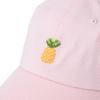 LOLONG Pineapple Embroidered Hat (Pink)