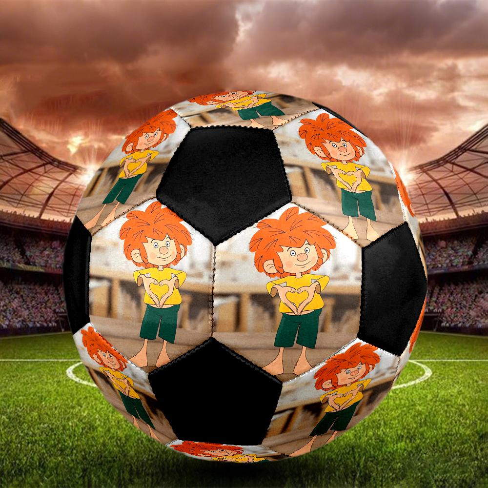 Meister Eder Indoor Soccer Ball Colorful Machine Stitched PVC Size 5 Team Training Competition Ready Durable High-Bounce Cool Sports Gift
