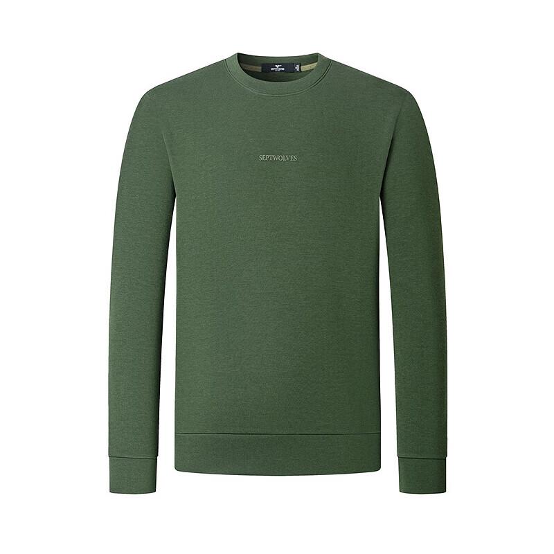 SEPTWOLVES Men's Autumn Printed Thermal Sweatshirt