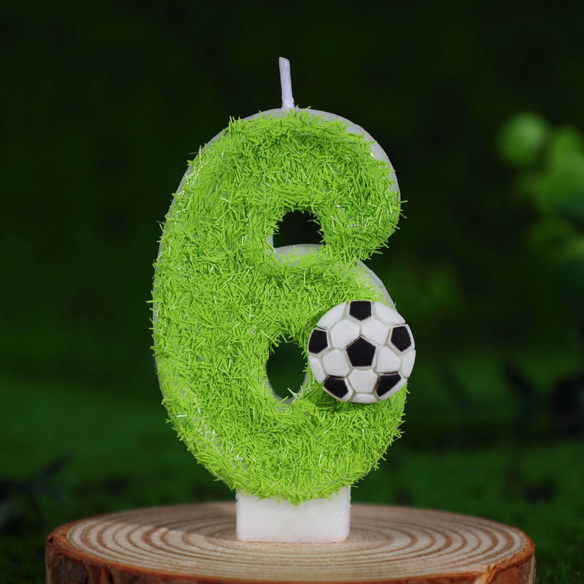 

Sports Football Digital Birthday Candle Cake Party Celebration Decoration Football Loves Birthdays Handmade Digital Candle