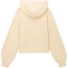 Levis Warm Fleece Series Knitted Hooded Ribbed Edge Loose Long Sleeve Sweater Women sweater Beige A8509-0004