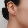 Weniger ist mehr 14K Gold Klee Ohrring & Piercing